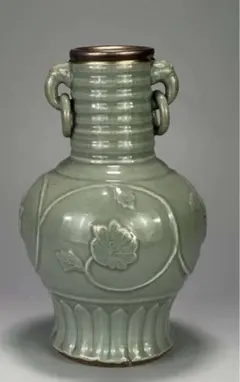 中国青磁 碧緑 骨董 福寿急須 花口瓶 明時代 高古瓷 - メルカリ
