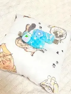 ヘアクリップホイップデコ  水色