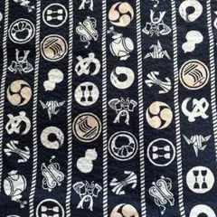 和風プリント生地 サッカー生地