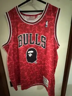 希少】A BATHING APE ジョーダン ブルズ NBA ユニフォーム - メルカリ