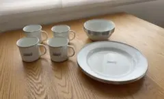Coleman 食器セット エナメルディッシュウェア【新品・未使用】のサムネイル