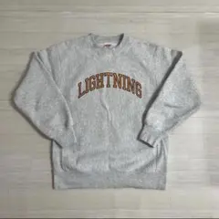 LIGHTNING／スウェット グレー Lプリント