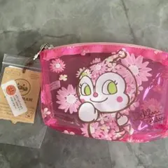 アンパンマンミュージアム限定ドキンちゃんクリアポーチ　お値下げ不可