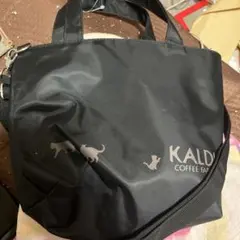 KALDI COFFEE FARM 猫柄 2wayバッグ　猫バッグ