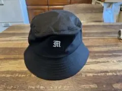 メンズ ブラック バケットハット