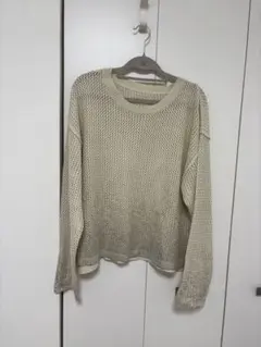 AZUL BY MOUSSY メッシュニット 長袖 アイボリー夏用のサムネイル