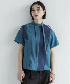 未使用タグ付き✨ユナイテッドトウキョウ フォルド 半袖 ブラウス アイボリー F UNITED TOKYO シャツ ブラウス フォルド ボリューム袖 ブラウス