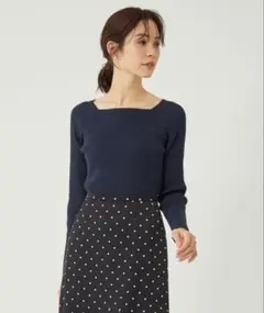 リブスクエアニット