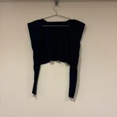 cocodeal リブニット ボレロ ブラック