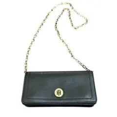 【美品】TOMMY HILFIGER ショルダーバッグ　ゴールド チェーン