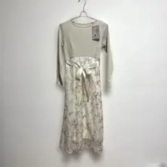 レディース フラワー スカートドッキングワンピース L 門脇玲奈 しまむら