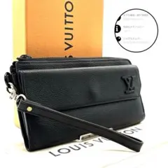 【極美品】ルイヴィトン ジッピードラゴンヌ アエログラム 長財布 ノワール