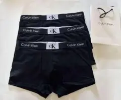 Mサイズ　ボクサーパンツ　CK黒3枚セット　カルバンクライン