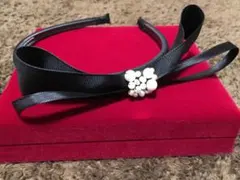 淡水パールを使ったカチューシャ