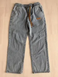 ライトブルー コットン混紡パンツ Lサイズ