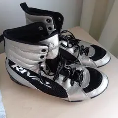 Rival ボクシングシューズ シルバー/ブラック US7