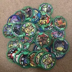 妖怪ウォッチ　妖怪メダル　零　緑フレーム　青フレーム　セット　25
