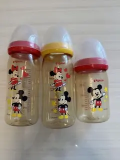 pigeon ミッキーマウス 哺乳瓶 3本セット