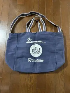 WHOLE FOODS MARKET ホールフーズマーケット　トートバッグ　紺