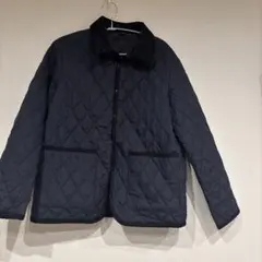 ユニクロ　美品　キルティングジャケット ネイビー 160