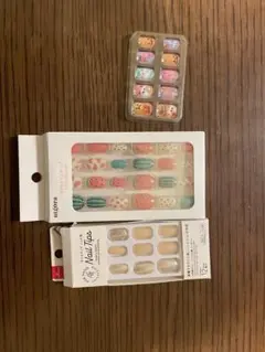 ハロウィンネイルチップ、スイカネイルチップ、百均ネイルチップ