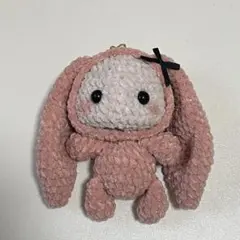 あみぐるみ うさぎ キーホルダー