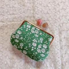 れもん様❤️リバティプリント使用 ＊ハートキャノピー＊ がま口