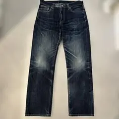 ユニクロ　ストレートデニム ダークブルー サイズ30