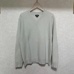 ユニクロ　ワッフルVネックセーター