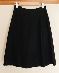 冬物最終値下げ　ビショップ le glazik ウールAライン膝丈スカート
