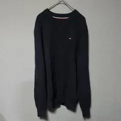 【訳あり特価・早い者勝ち】TOMMY HILFIGER ネイビー ニット
