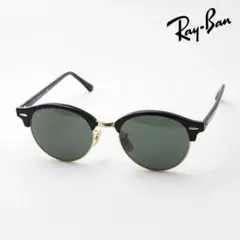 [Ray-Ban]ラウンド型サングラス ブラック/ゴールド