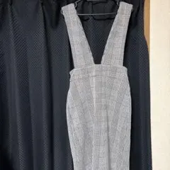 チェック柄サロペット Lサイズ