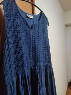 ロングワンピース　コットン