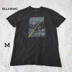 ビラボン/HAWAIIフォトプリントTシャツ/サーフ/黒/コットン100%/M