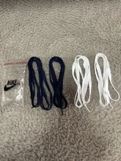 NIKE 紺色スニーカー紐と白色の紐　2足組