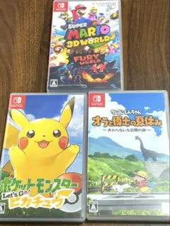 switch ソフト　3点セット　マリオ　ポケモン　クレヨンしんちゃん