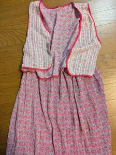 花柄ノースリーブセットアップ