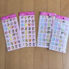 【ストーンシール】　ディズニープリンセス　シール　シール集め　シール帳