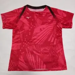 Mizuno 卓球ウェア レディース　Lサイズ　 レッド