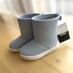 軽量　水色　長靴　シンプル　キッズ　15cm 子供用　Madfoot 新品