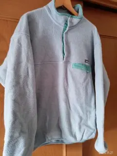 patagonia 水色 フリースジャケット ハーフジップ　アウトドア