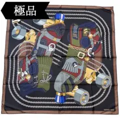 ご予約品！エルメス カシミヤマフラー タータンポケット・キュイール