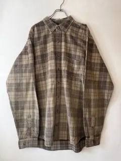 あ*様 No.5434 Eddie Bauer チェックシャツ L コットン ブ