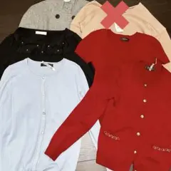 秋冬☆レディース ニット・カーディガン 5点セット きれいめ まとめ売り