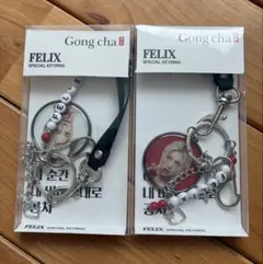 Stray Kids FELIX Gong cha コラボ キーリング セット