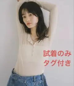 ヘンリーネックシアートップスのサムネイル