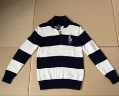 ポロラルフローレン　ハーフジップセーター 綿100% ネイビー　約160cm