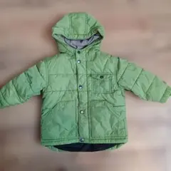 値下げ！GAP緑色フード付きダウンコート