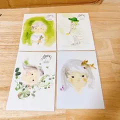 いわさきちひろ ポストカード 4点セット